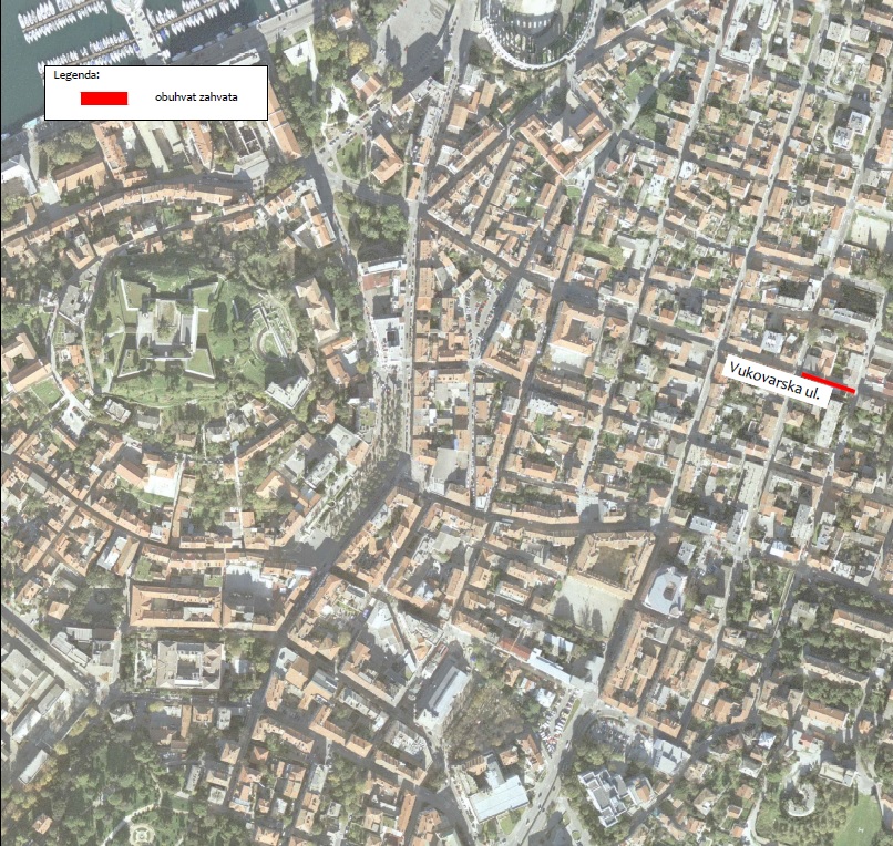 NOVA PRIVREMENA REGULACIJA PROMETA U PULI Zbog sanacije nogostupa u Vukovarskoj ulici
